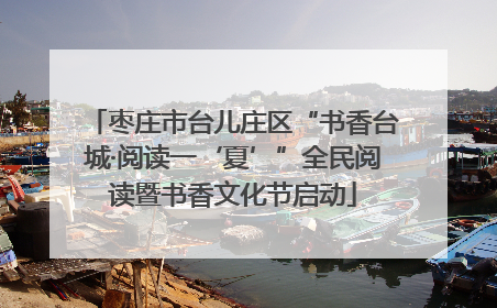 枣庄市台儿庄区“书香台城·阅读一‘夏’”全民阅读暨书香文化节启动