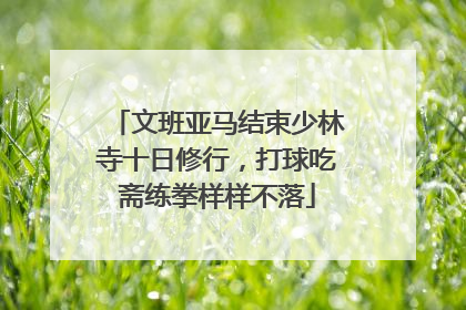 文班亚马结束少林寺十日修行，打球吃斋练拳样样不落