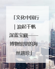 文化中国行｜浪起千帆 深蓝宝藏——博物馆里的海丝遗珍