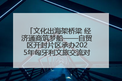 文化出海架桥梁 经济通商筑梦船——自贸区开封片区承办2025年匈牙利文旅交流对接活动专场
