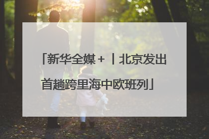 新华全媒＋丨北京发出首趟跨里海中欧班列