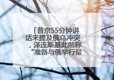 普京55分钟讲话未提及俄乌冲突，泽连斯基此前称“准备与俄举行最高级别会晤”