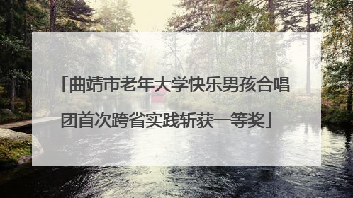 曲靖市老年大学快乐男孩合唱团首次跨省实践斩获一等奖