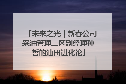 未来之光｜新春公司采油管理二区副经理孙哲的油田进化论