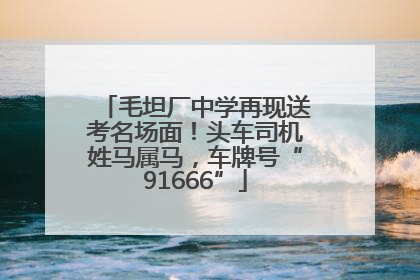 毛坦厂中学再现送考名场面！头车司机姓马属马，车牌号“91666”