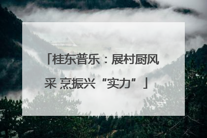桂东普乐：展村厨风采 烹振兴“实力”