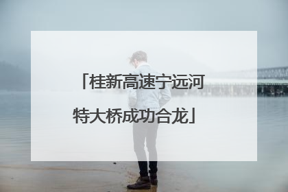 桂新高速宁远河特大桥成功合龙