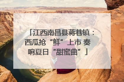 江西南昌县蒋巷镇：西瓜抢“鲜”上市 奏响夏日“甜蜜曲”