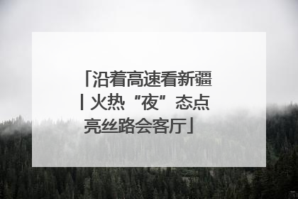 沿着高速看新疆丨火热“夜”态点亮丝路会客厅