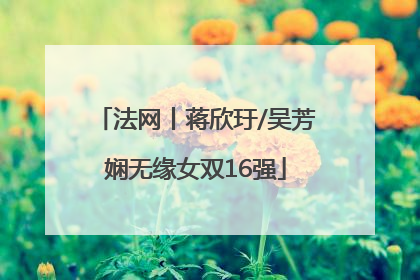 法网丨蒋欣玗/吴芳娴无缘女双16强