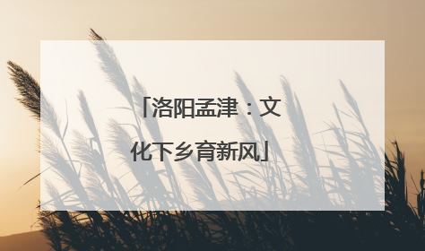 洛阳孟津：文化下乡育新风