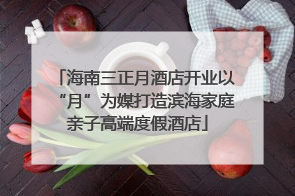 海南三正月酒店开业以“月”为媒打造滨海家庭亲子高端度假酒店