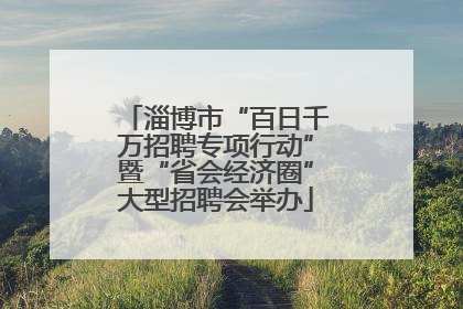 淄博市“百日千万招聘专项行动”暨“省会经济圈”大型招聘会举办