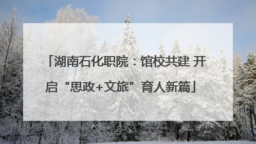 湖南石化职院：馆校共建 开启“思政+文旅”育人新篇