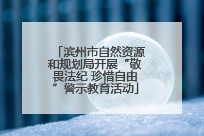 滨州市自然资源和规划局开展“敬畏法纪 珍惜自由”警示教育活动