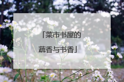 菜市书屋的蔬香与书香