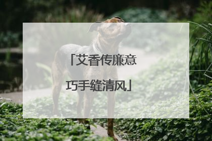 艾香传廉意 巧手缝清风