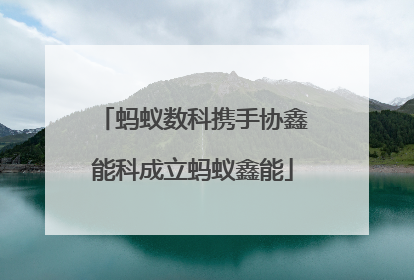 蚂蚁数科携手协鑫能科成立蚂蚁鑫能