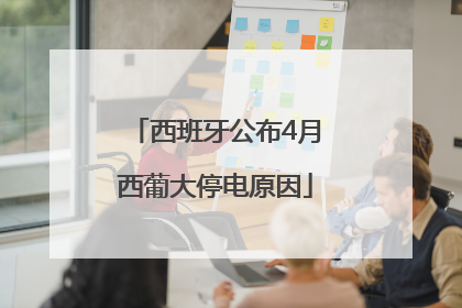 西班牙公布4月西葡大停电原因
