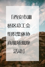 西安市灞桥区总工会组织集体协商现场观摩活动