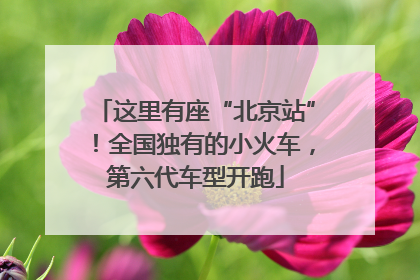 这里有座“北京站”！全国独有的小火车，第六代车型开跑
