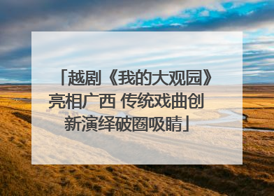 越剧《我的大观园》亮相广西 传统戏曲创新演绎破圈吸睛
