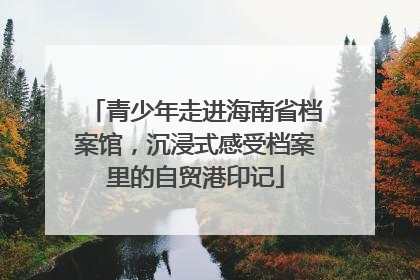 青少年走进海南省档案馆，沉浸式感受档案里的自贸港印记