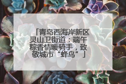青岛西海岸新区灵山卫街道：端午粽香情暖骑手，致敬城市“蜂鸟”