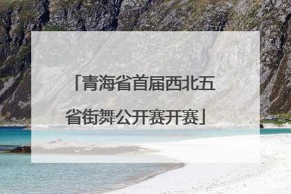 青海省首届西北五省街舞公开赛开赛