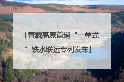青藏高原首趟“一单式”铁水联运专列发车