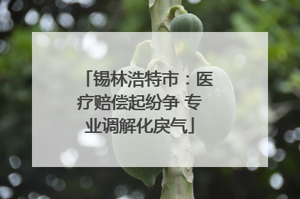 锡林浩特市：医疗赔偿起纷争 专业调解化戾气