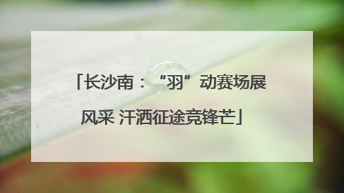 长沙南：“羽”动赛场展风采 汗洒征途竞锋芒