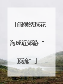 闽侯绣球花海成近郊游“顶流”