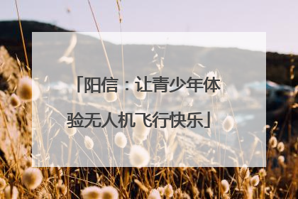 阳信：让青少年体验无人机飞行快乐