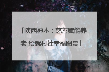 陕西神木：慈善赋能养老 绘就村社幸福图景