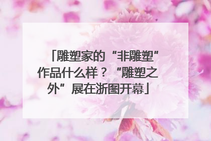 雕塑家的“非雕塑”作品什么样？“雕塑之外”展在浙图开幕