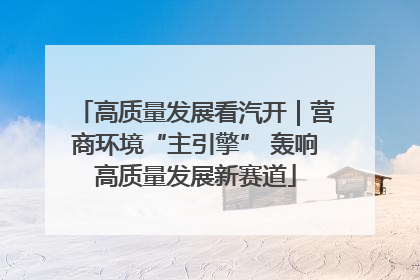 高质量发展看汽开｜营商环境“主引擎” 轰响高质量发展新赛道
