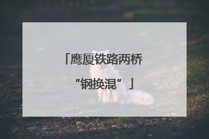 鹰厦铁路两桥“钢换混”