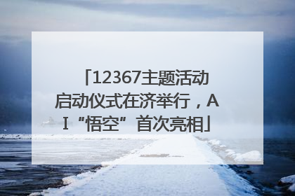 12367主题活动启动仪式在济举行，AI“悟空”首次亮相