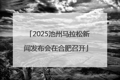 2025池州马拉松新闻发布会在合肥召开