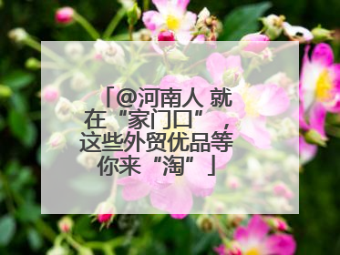 @河南人 就在“家门口”，这些外贸优品等你来“淘”