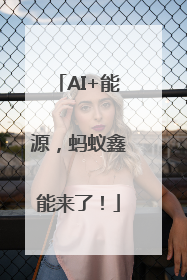 AI+能源，蚂蚁鑫能来了！